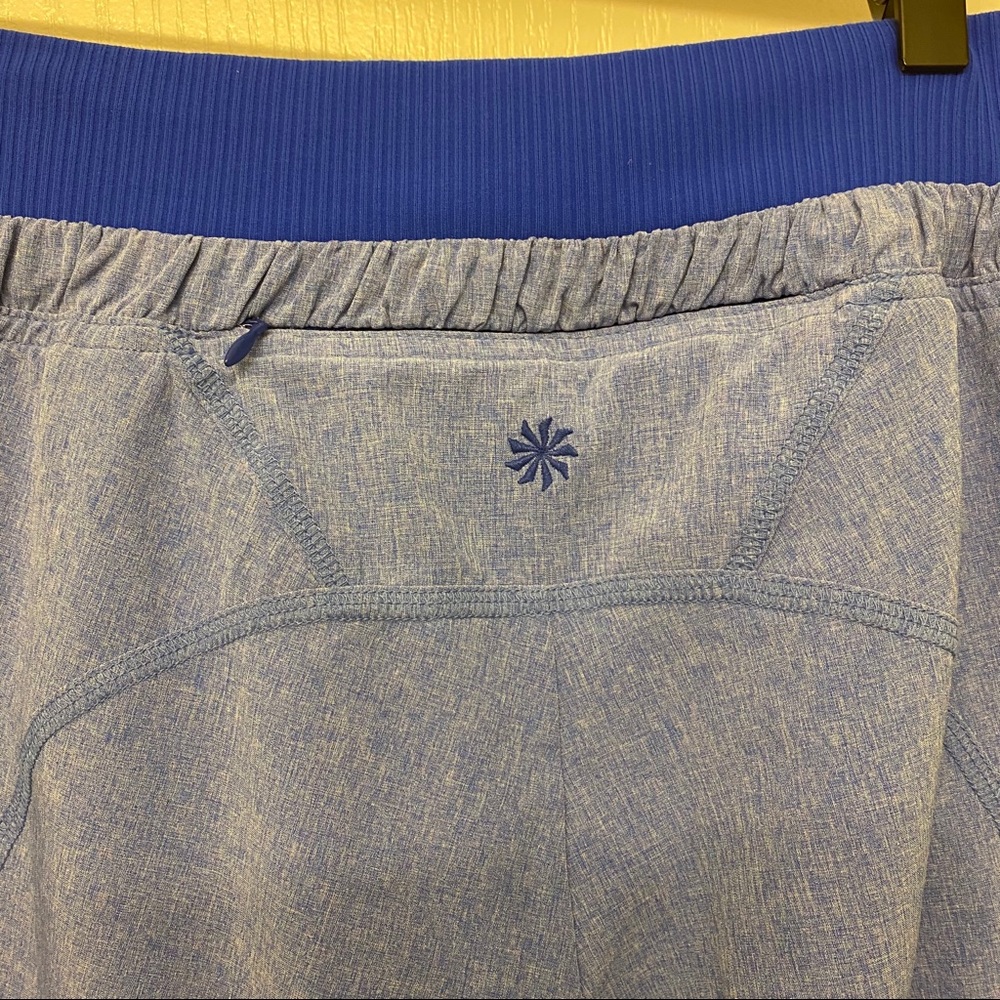 Athleta Drawstring Blue Capris - Picture 4 of 7
